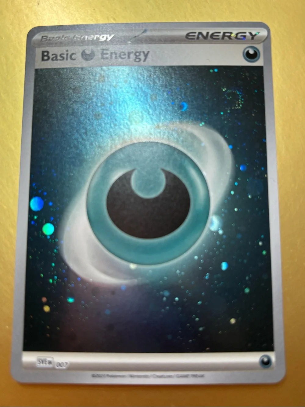 Full Holo Basic Energy Darkness Type Card